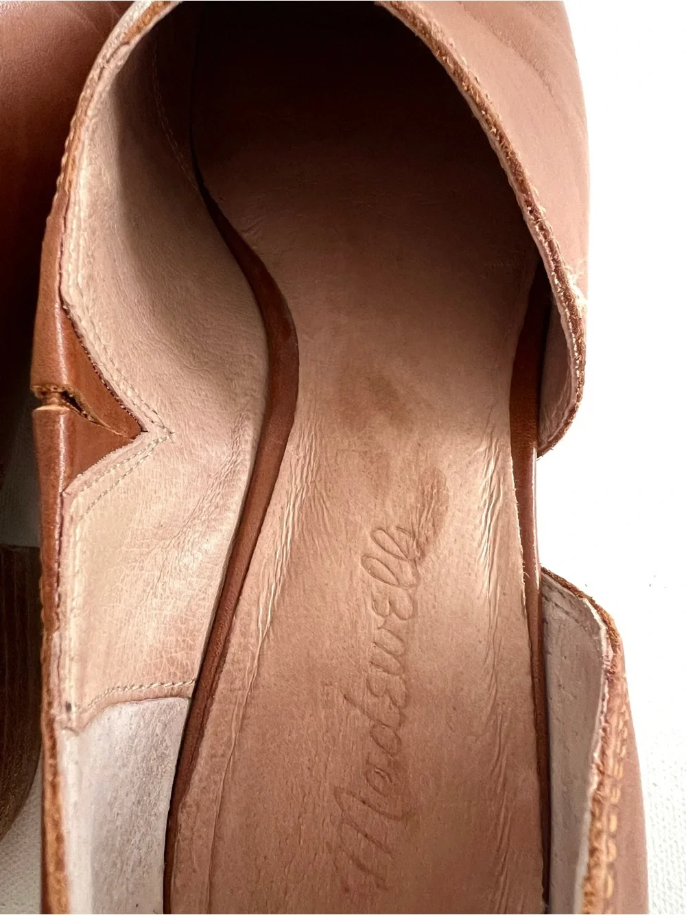 Madewell The Lucie Shoe in Leather English Saddle Size 8.5